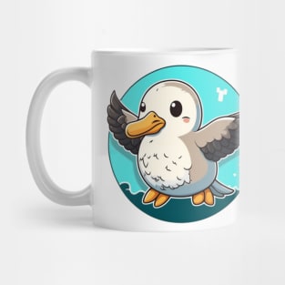 Cute Albatross Cartoon Design Mug